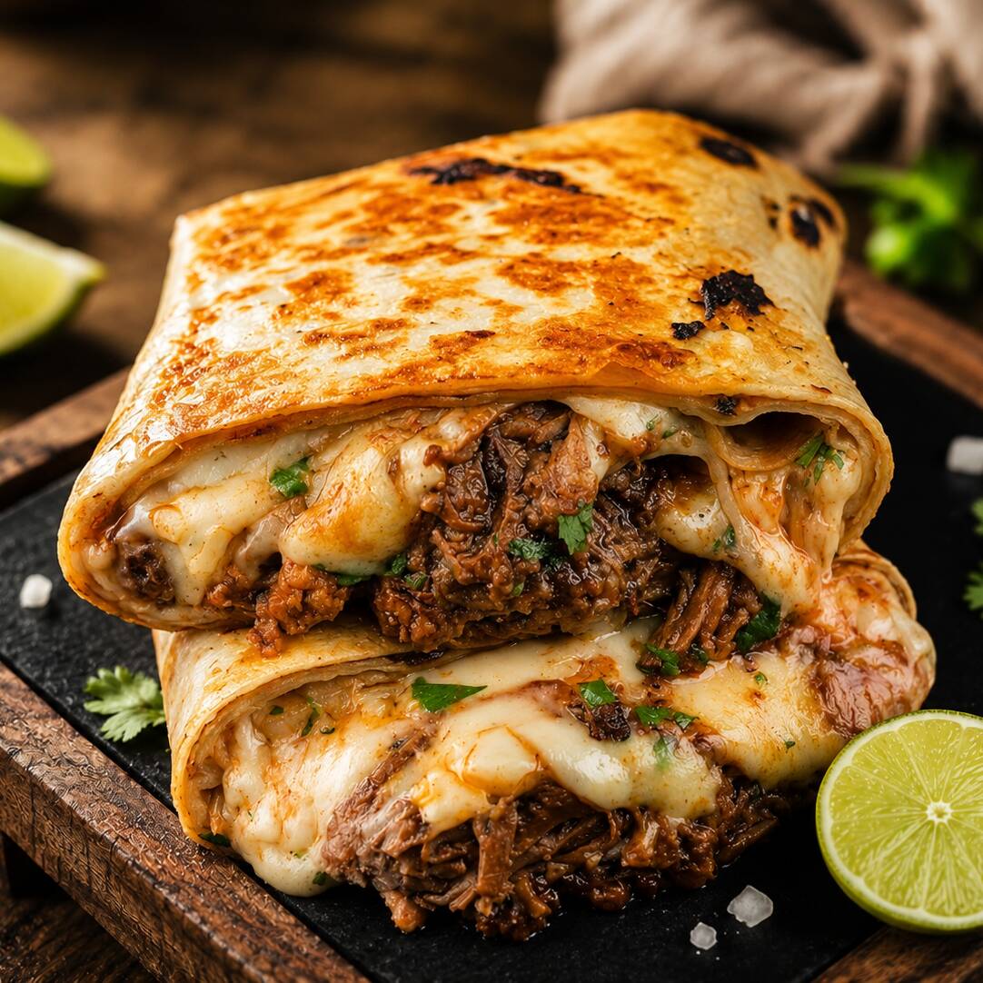 BURRITOS DE CARNE DE RES Y QUESO