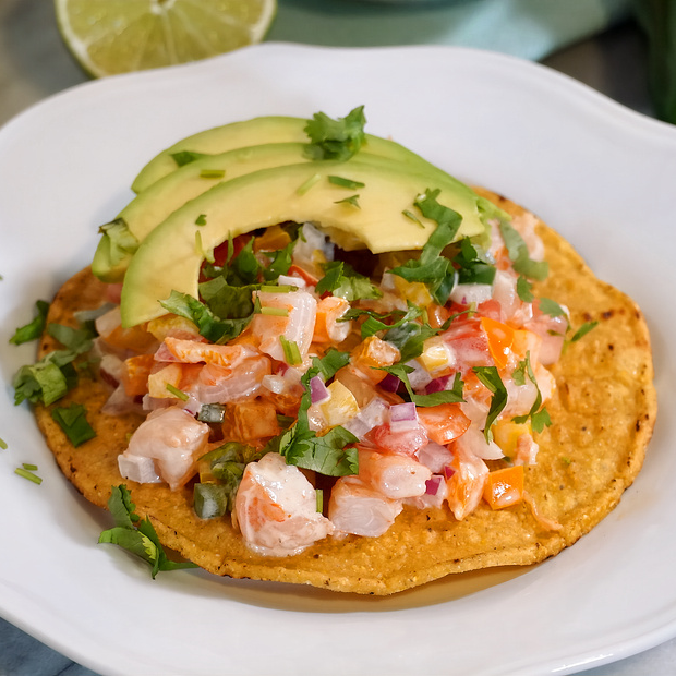 1/2 litro de Ceviche de camarón