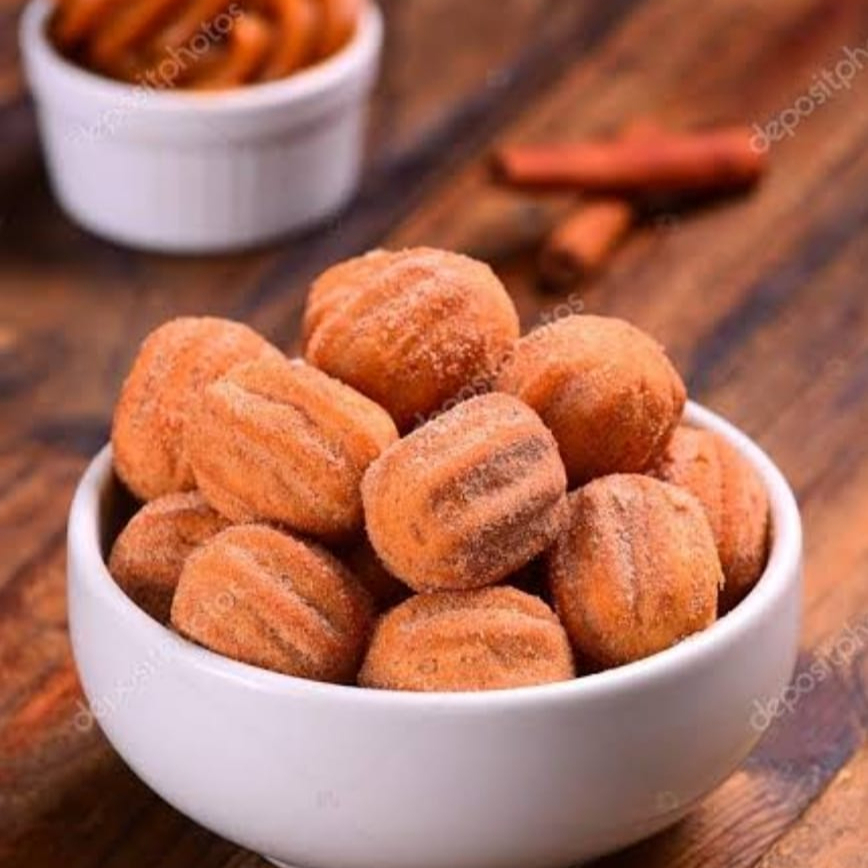 Mini churros recheio doce de leite