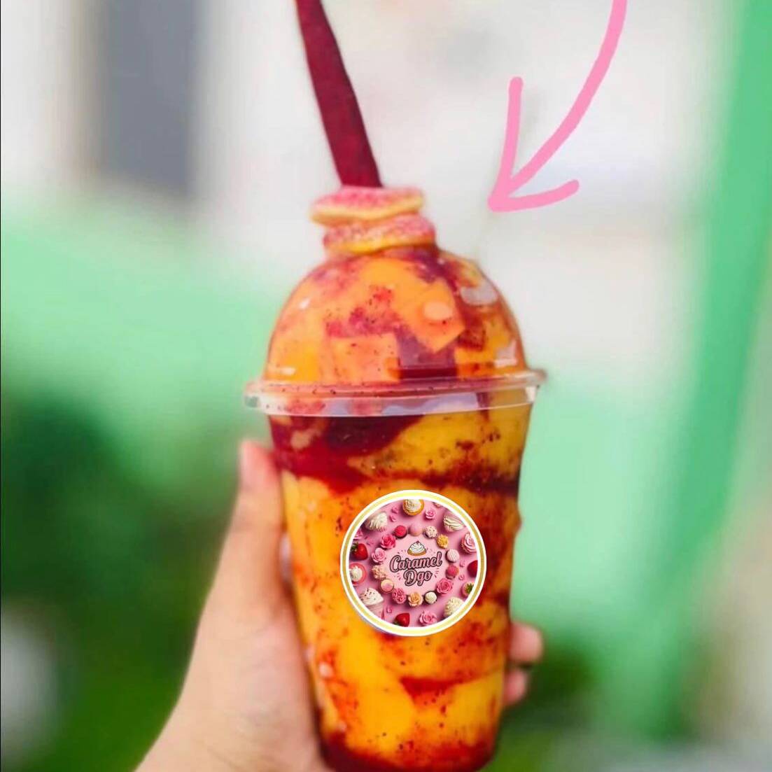 Smoothie de mango con chamoy