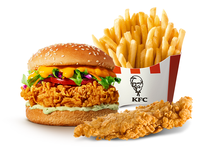 1 Sanduíche + 1 Tira de Frango + 1 Batata