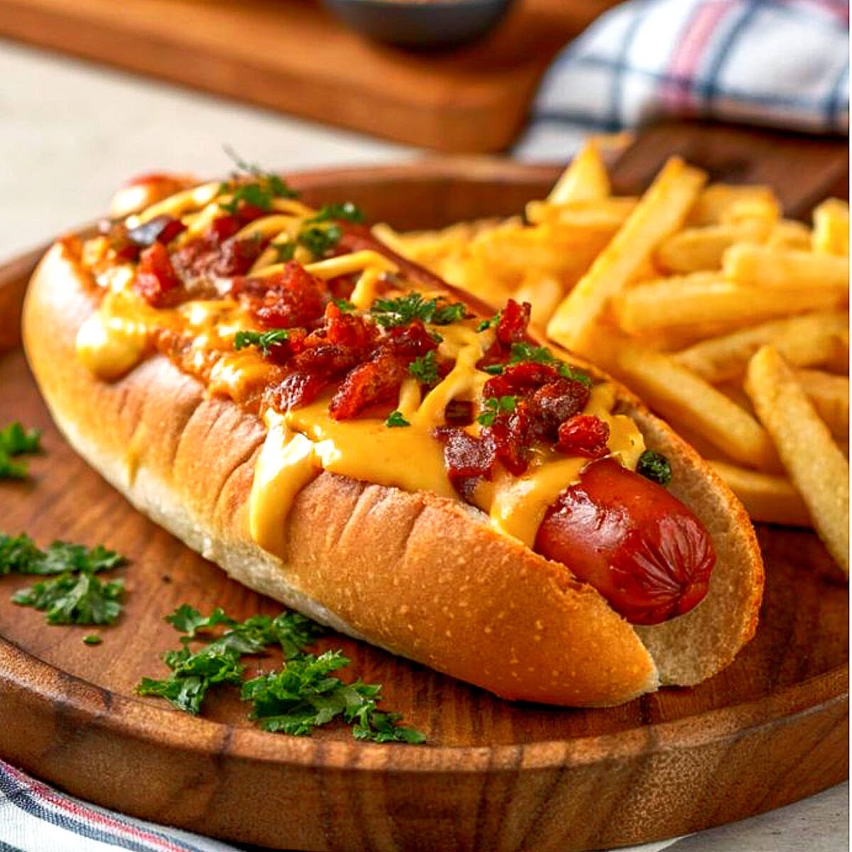 Combo Perro Full Tocineta más Papas Francesa