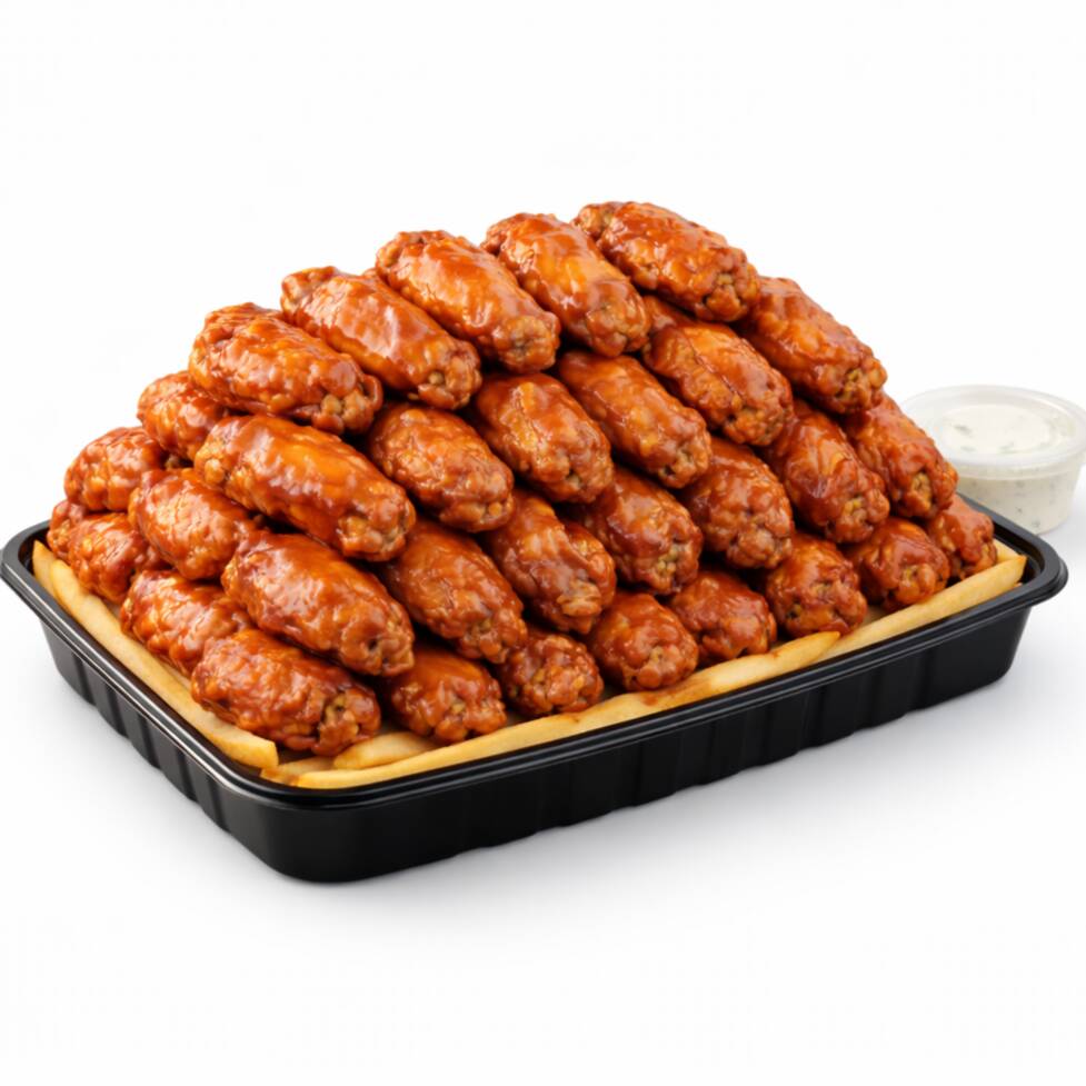 Combo Alitas Crocantes en Salsa X 48 + Papas