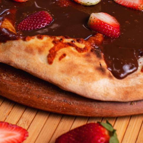 Chocolate e morango.