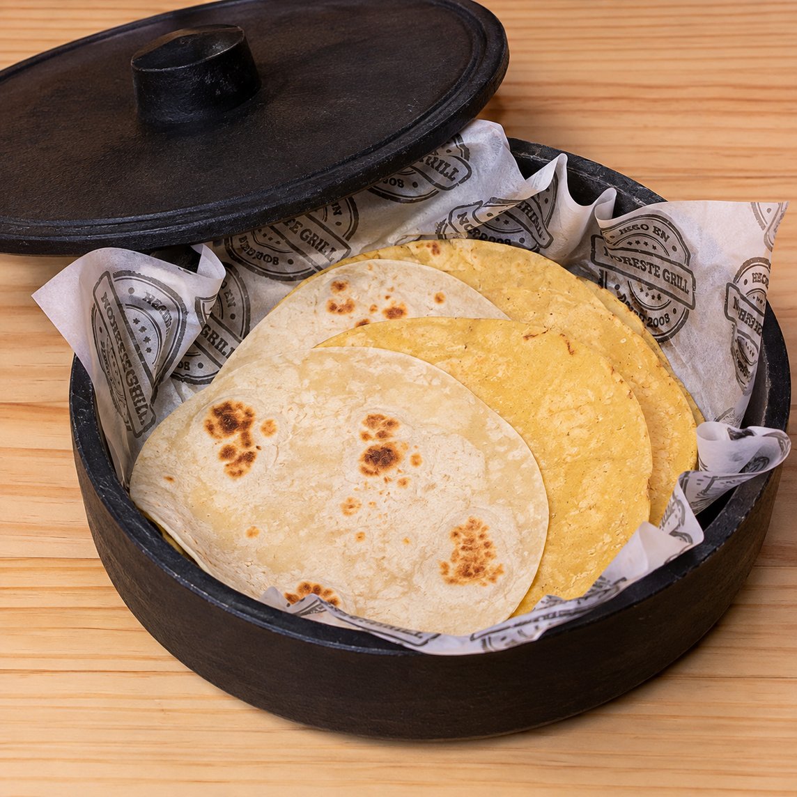 Mix de tortillas recién hechas