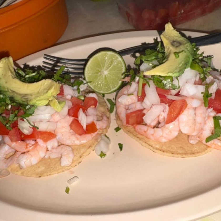 Tostada de Camaron