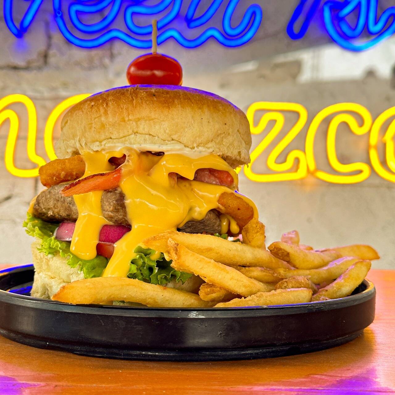Burger con Madre y Papas