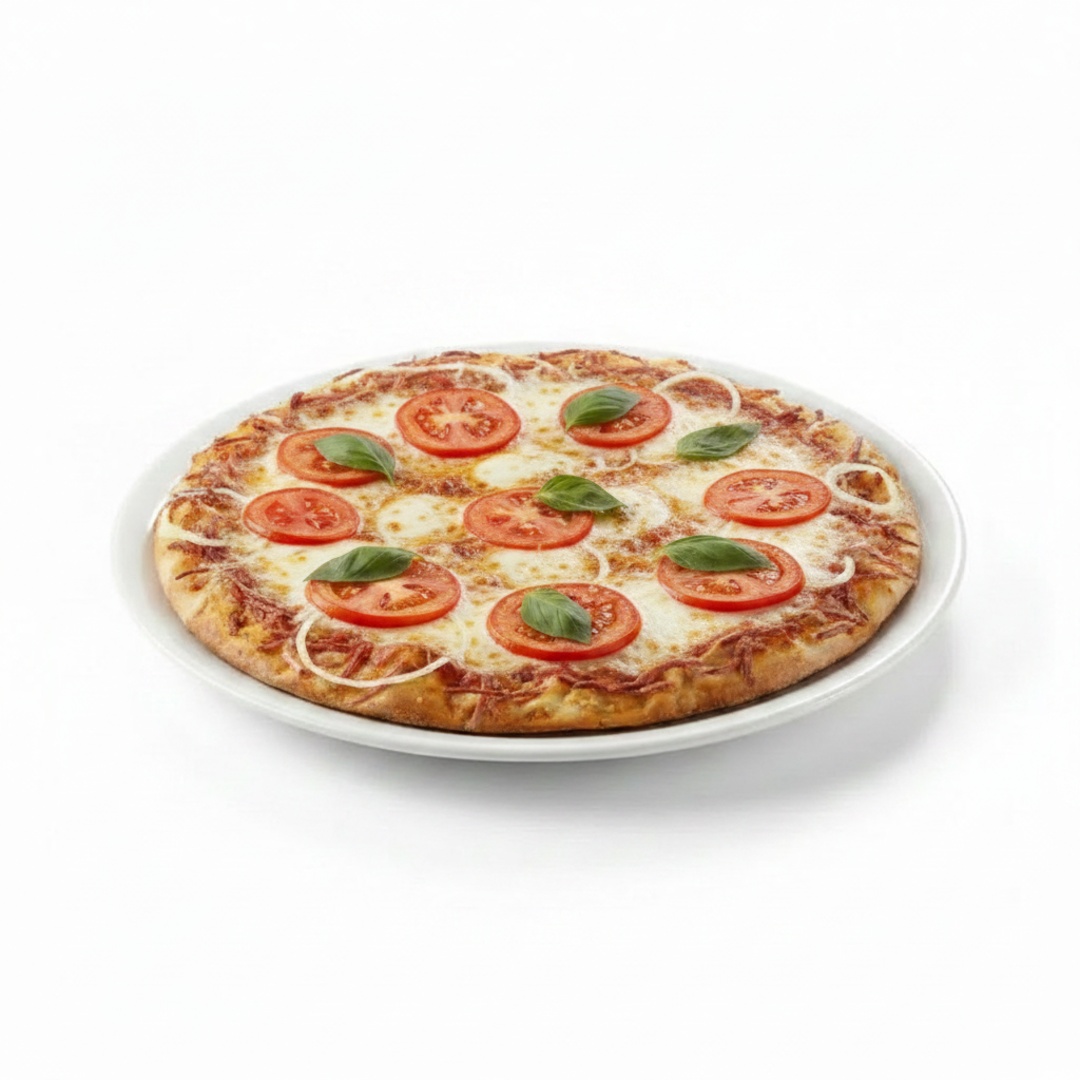 Experimente nossa deliciosa Pizza Grande com 8 fatias e a liberdade de escolher até 3 sabores! Com massa artesanal e ingredientes frescos, cada fatia oferece uma combinação única.