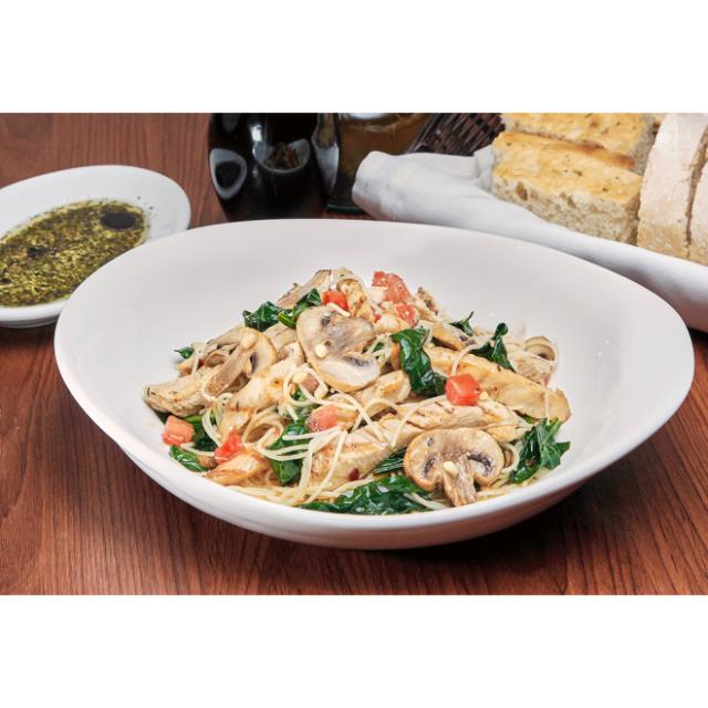 CAPELLINI CON POLLO E SPINACI