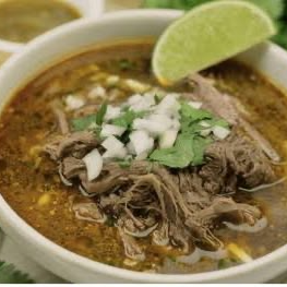 1/2 Litro de Consumé con Carne