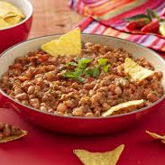 Delicioso feijao vermelho, carne moida, cenoura e especiarias