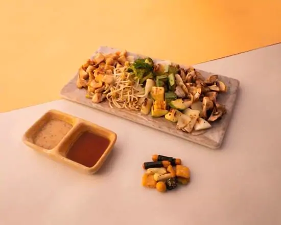 Tepanyaki pollo, res o camarón