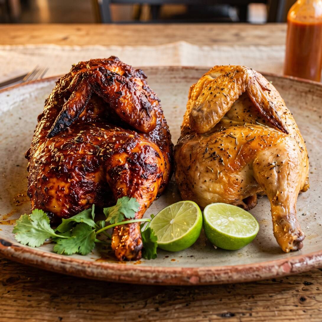 Combo 1/2 Pollo Rostizado + 1/2 Pollo Adobado