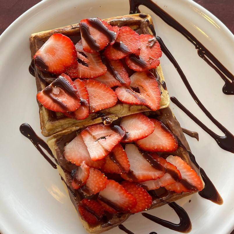 Wafles de Fresa & NUTELLA