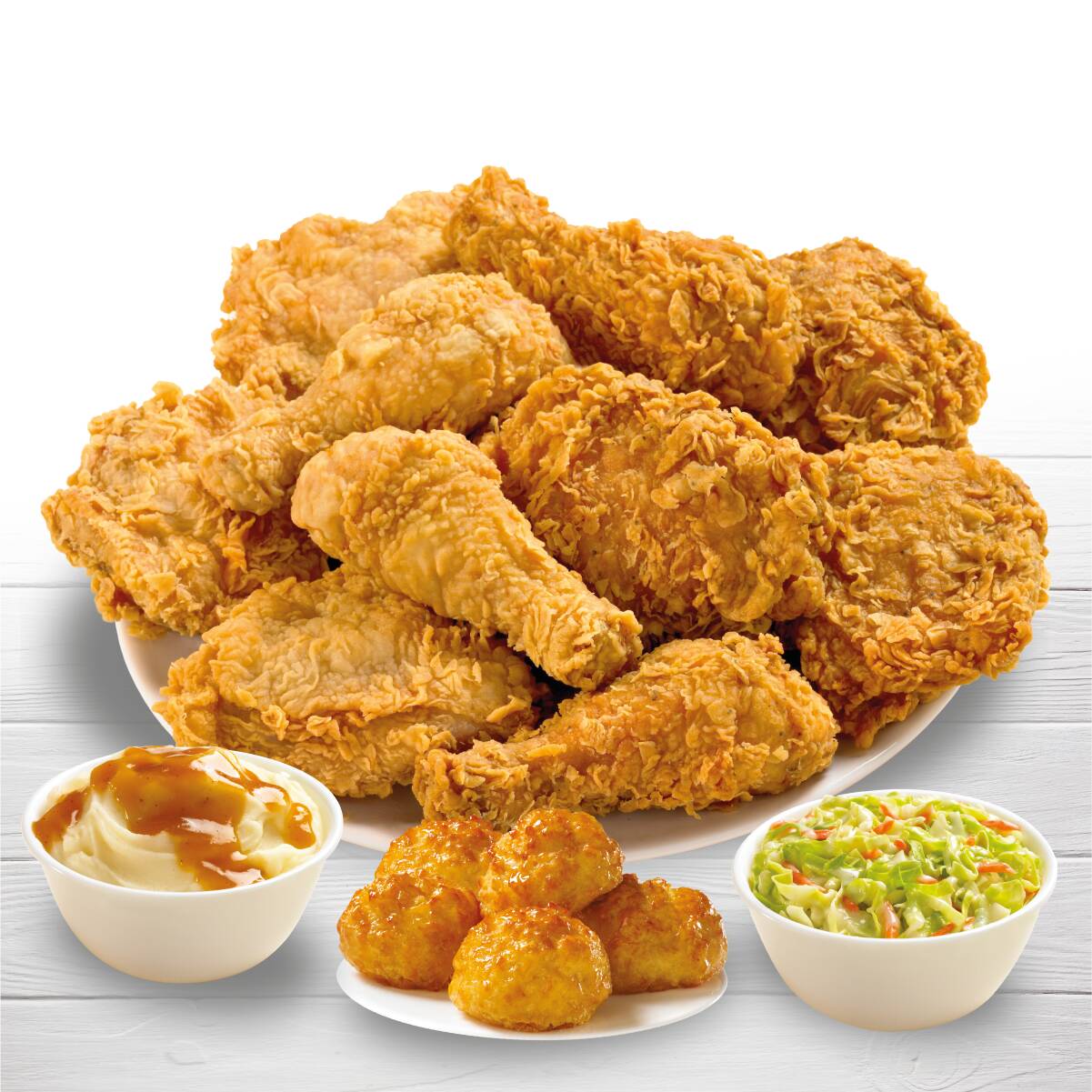 Combo 10 Pzs Pollo, 1 Pure y 1Ens, 5Biscuits