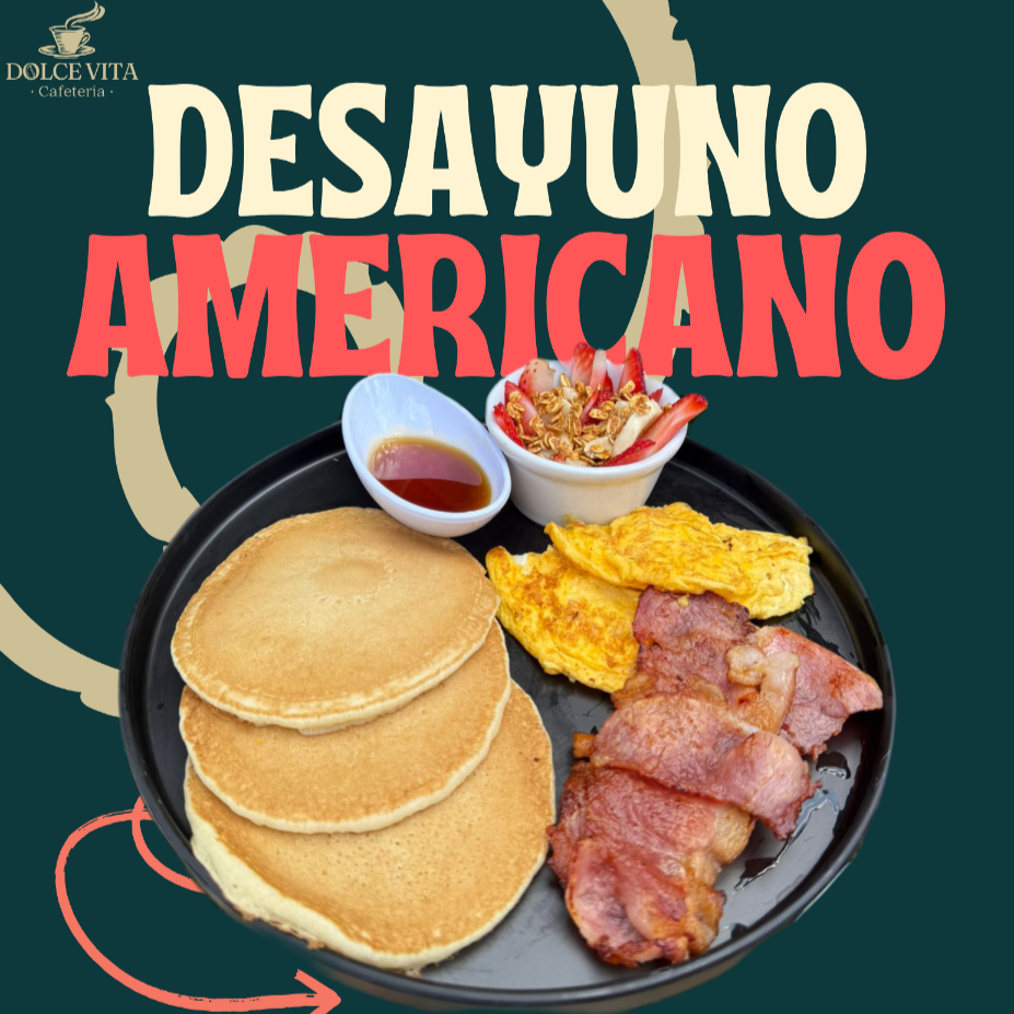 Desayuno Americano Hotcakes