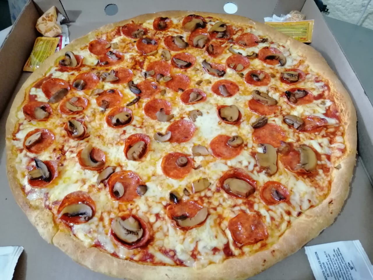 Pizza Familiar 16" de 2 ingredientes