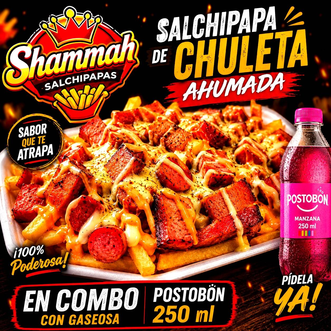 Salchipapa Chuleta Ahumada en (C)ombo