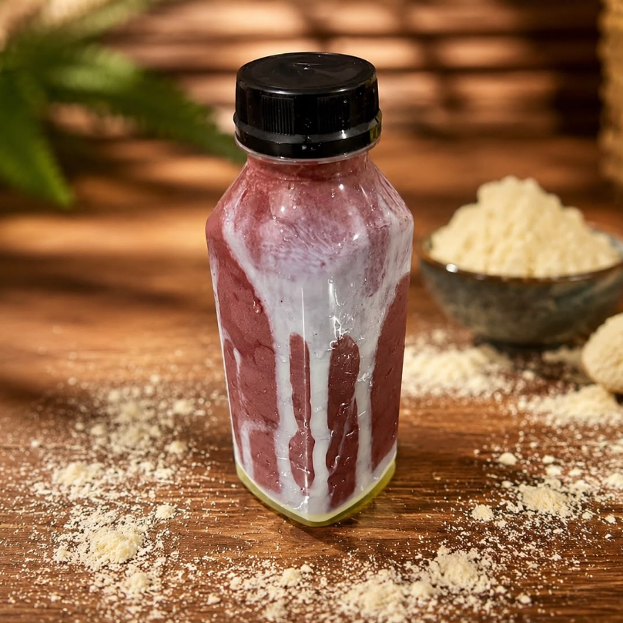 Batida cremosa feita com açaí premium, leite condensado e leite Ninho, resultando em uma bebida cremosa, saborosa e irresistível. O verdadeiro sabor do açaí em uma versão perfeita para beber!