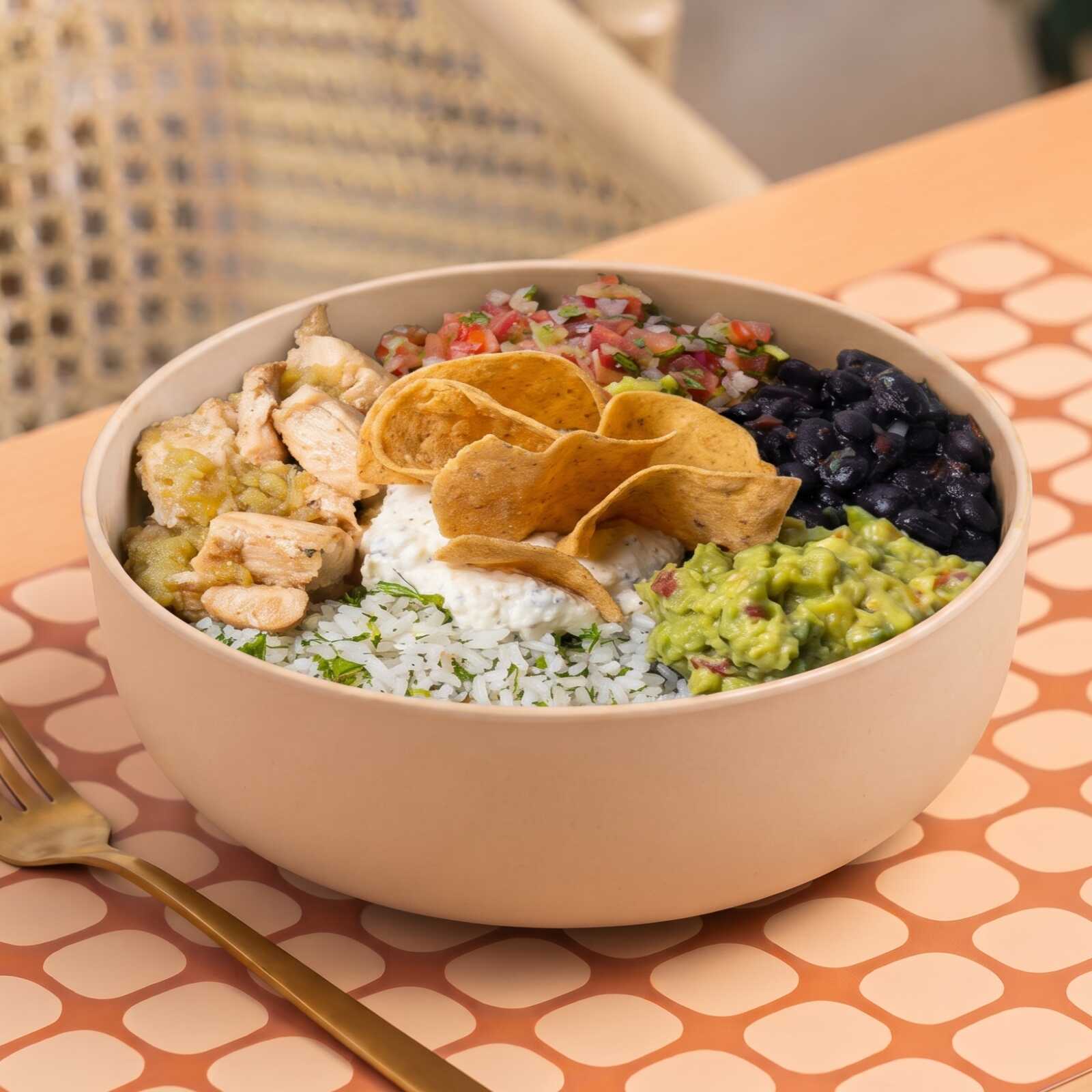 Menú Mexicano Pollo Bowl