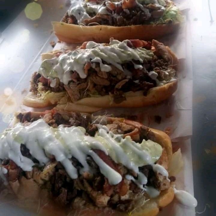 Pepito Tres Carne 60 Cm Para Dos X2 Papa X 2 Bebid