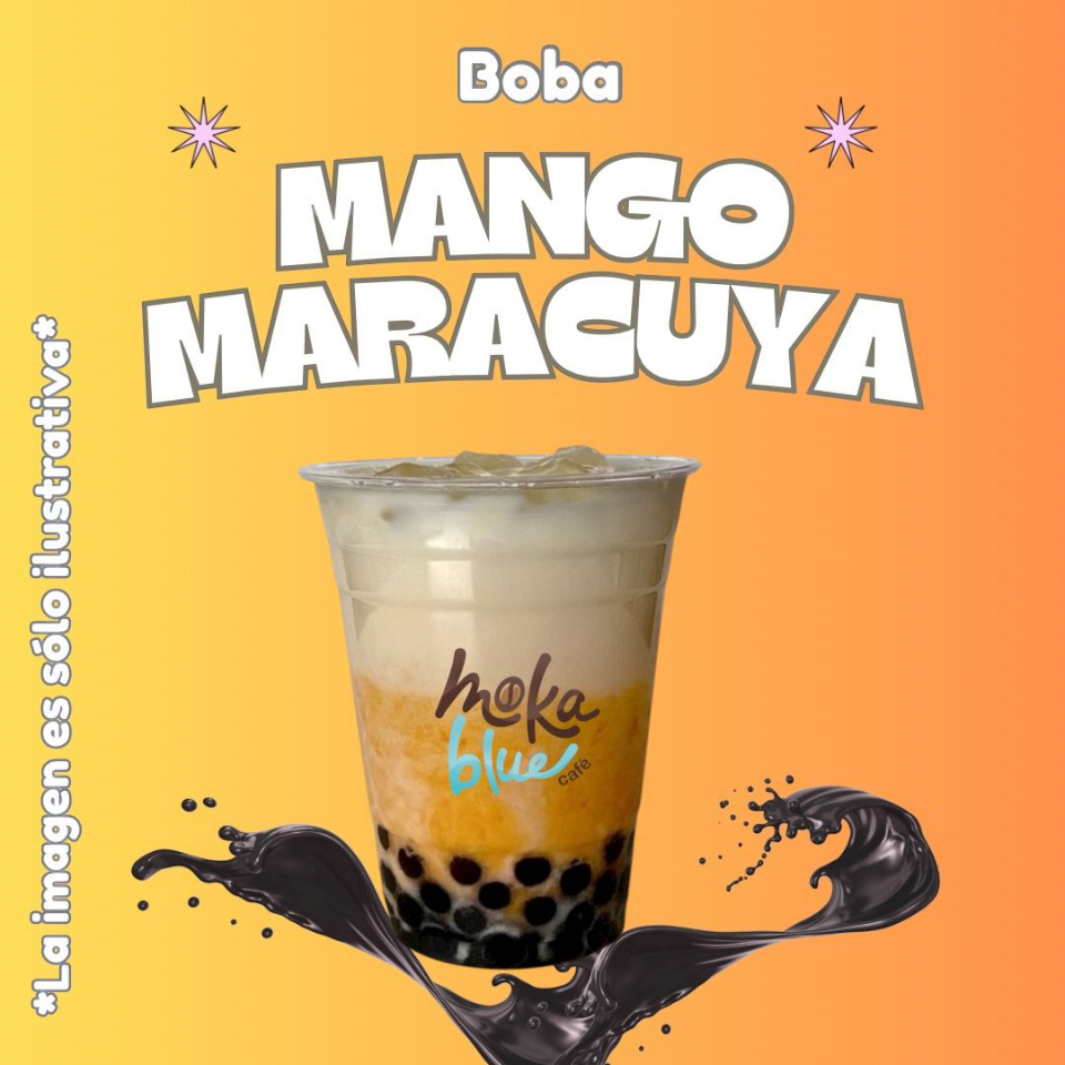Boba Helada Mango Maracuya