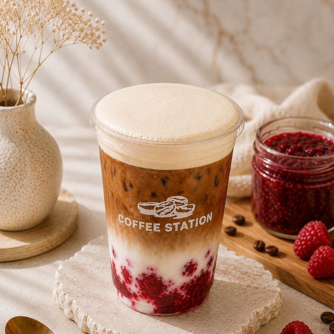 Raspberry Latte