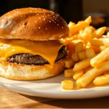 Hamburguesa Sencilla en Combo