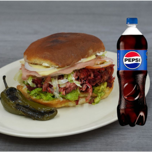 Combo Torta Colita de Pavo Especial + Refresco