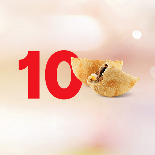 Aproveite essa promoção Incrível para levar essa novidade, 10 deliciosos pastéis nos sabores de Carne, Queijo ou Calabresa.
