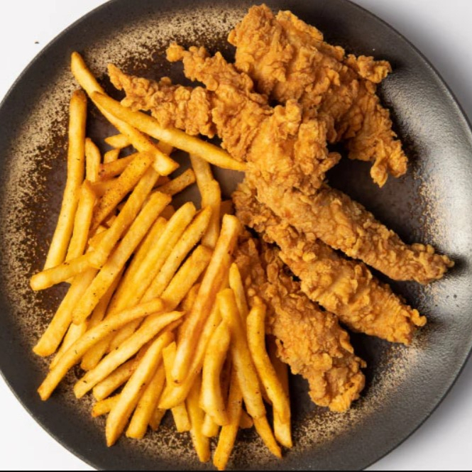 Dedos de Pollo + Papas Fritas