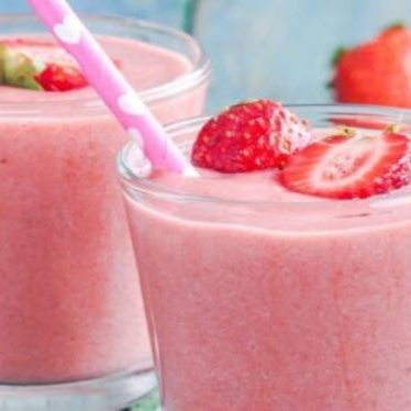 Morango ao Leite Vitamina