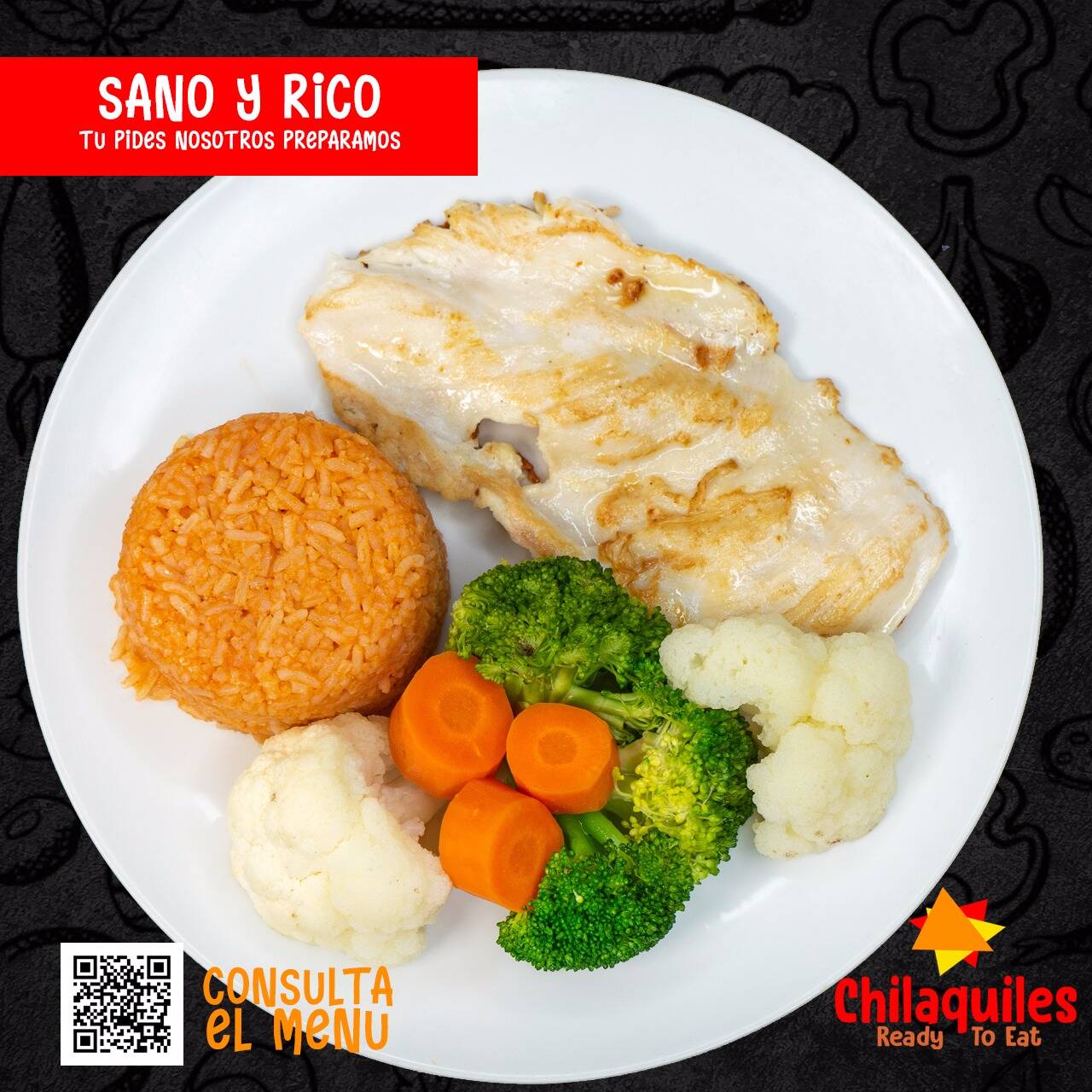 Pechuga Asada con Vegetales
