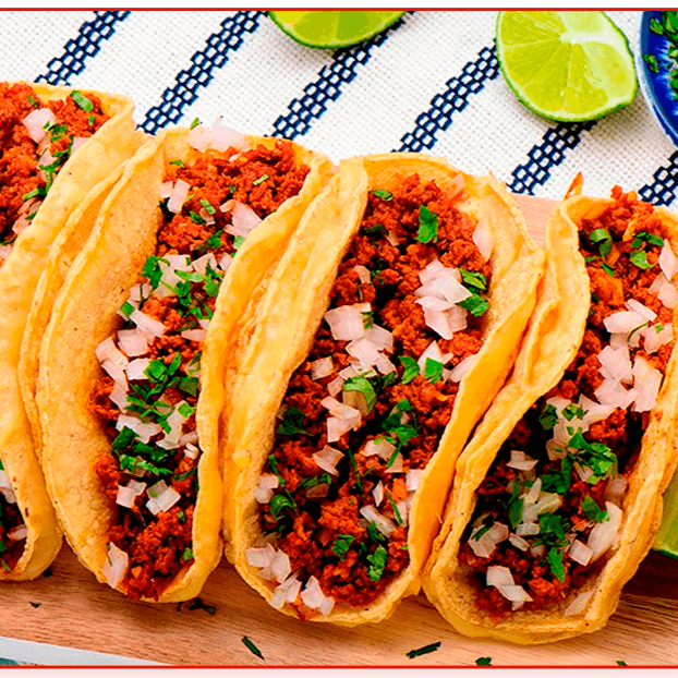 Media Orden de 6 Tacos de Chorizo