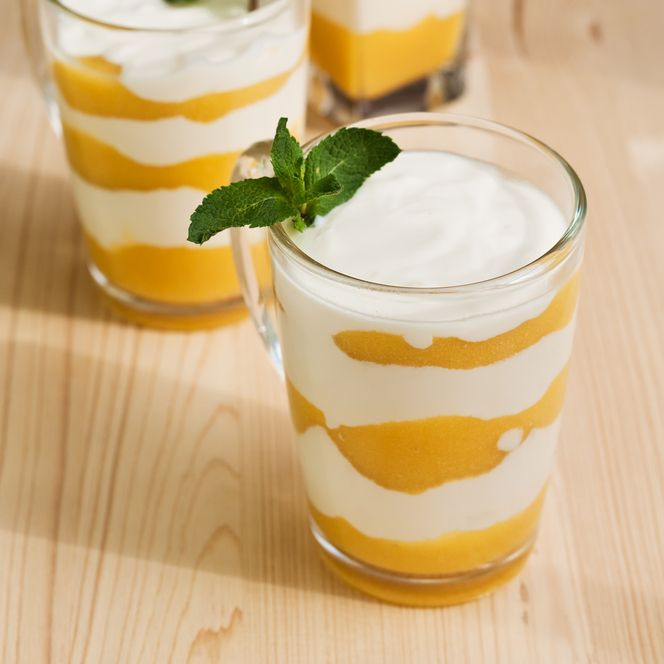 Duraznos con crema
