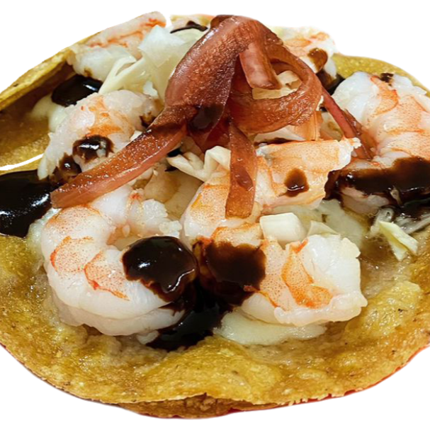 Taco con Queso de Camarón - Tortilla Grande