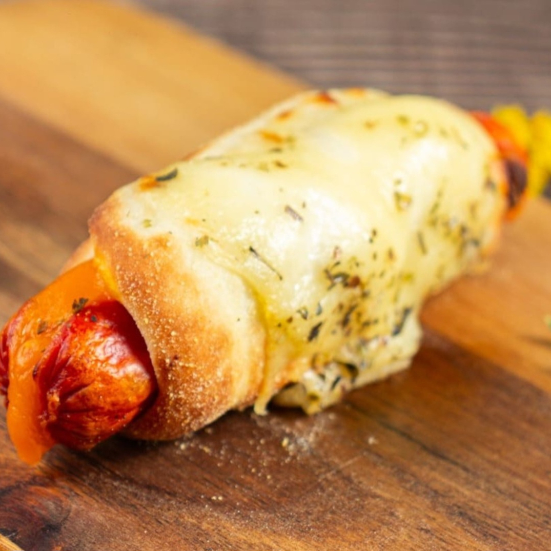 Salsicha e espinafre