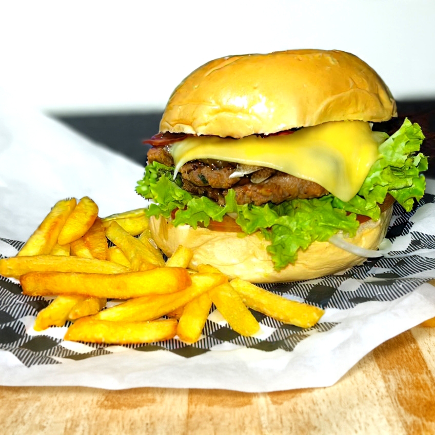Burguer Hot + Papas