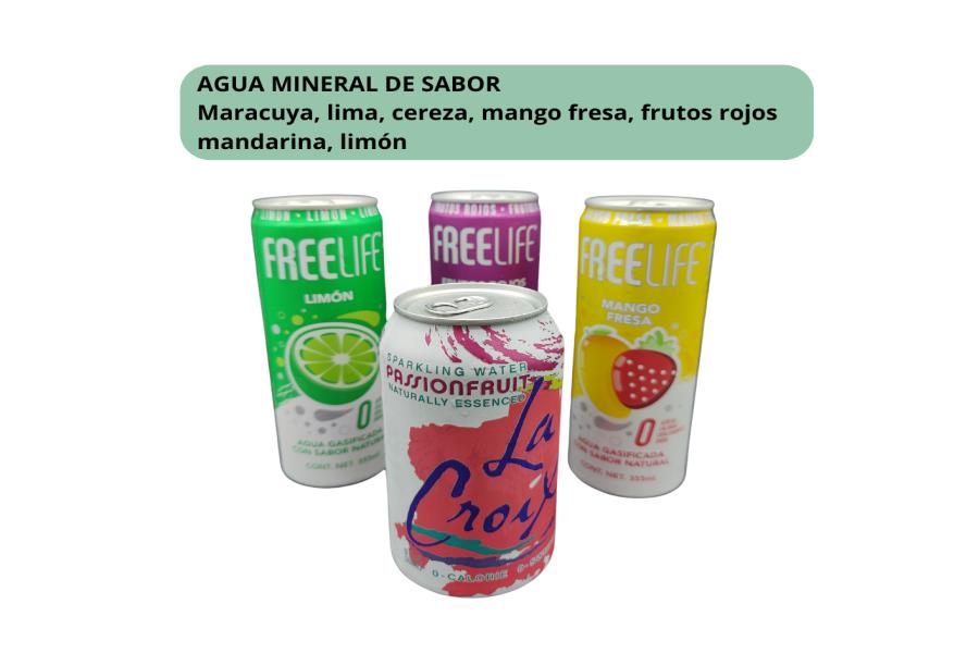 AGUA MINERAL DE SABOR SIN AZUCAR
