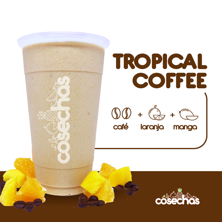 O sabor intenso do café encontra o frescor da laranja e a suavidade da manga, criando uma combinação surpreendente e cheia de personalidade.