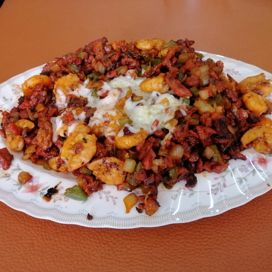 Alambre Especial Asada, Adobada y Camarón