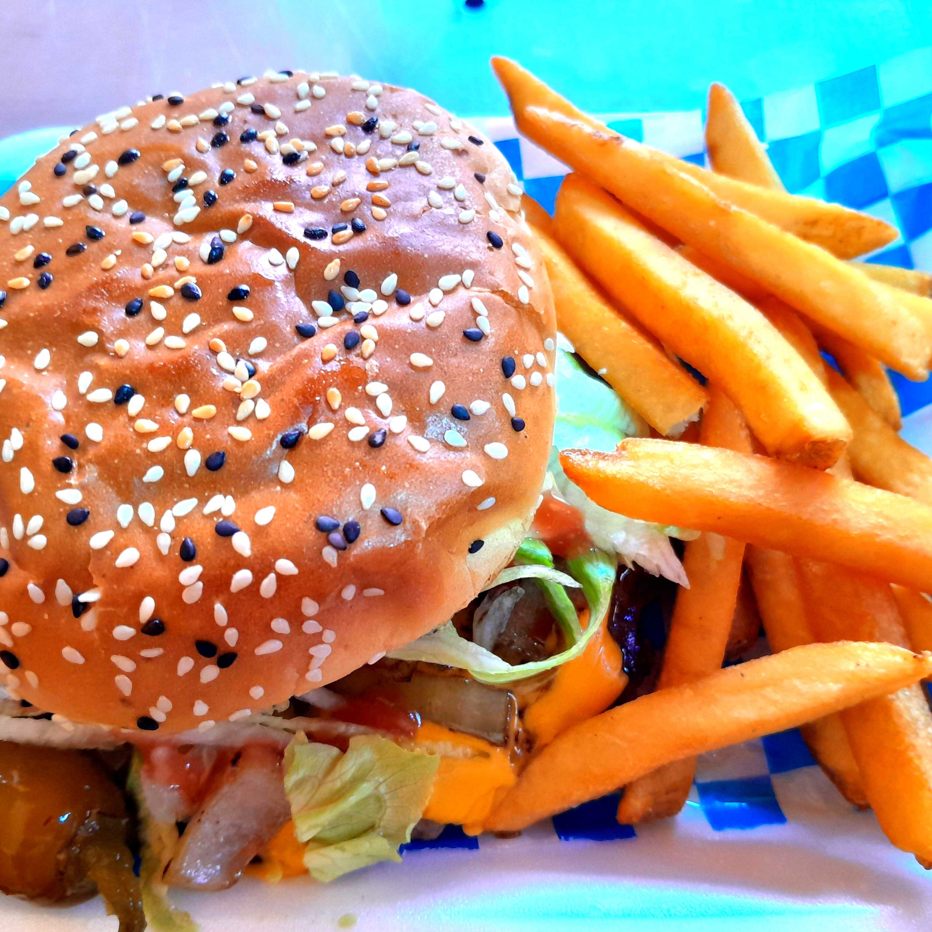 Hamburgesa Con Papas