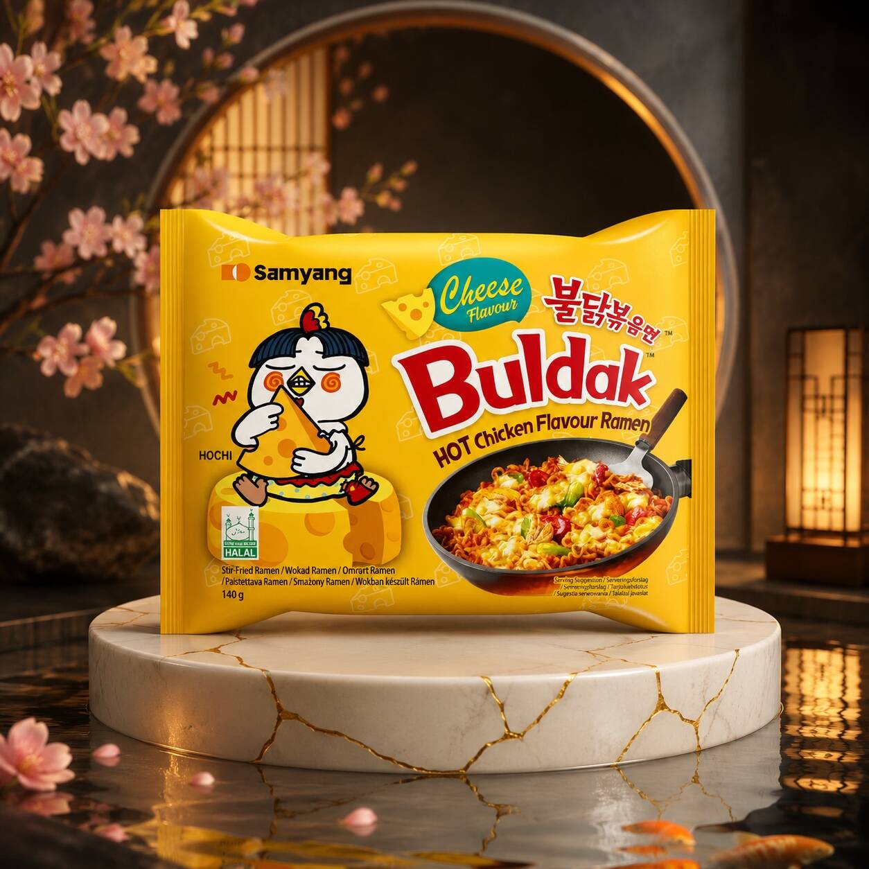 Buldak Queso Picante 140g.