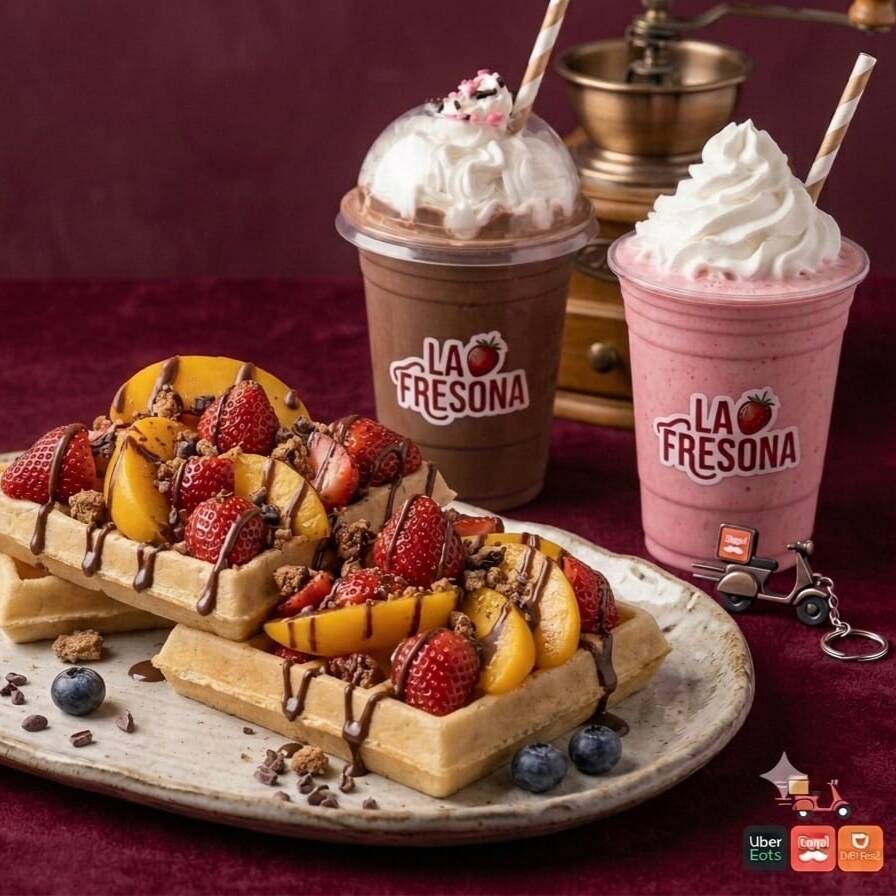 2 Waffles y 2 Frappes