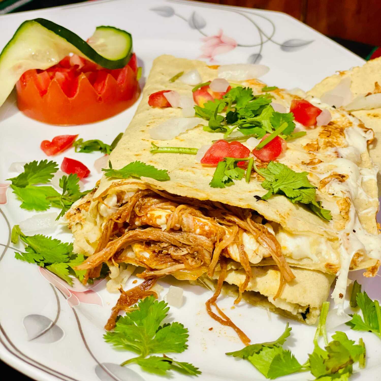 Quesadilla de Deshebrada+Quesillo