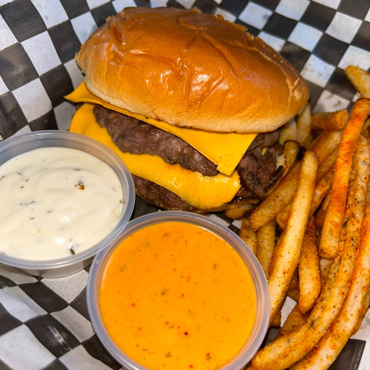 Combo oklahoma burger