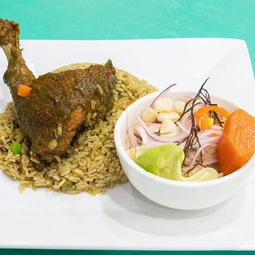 Arroz con Pato más Ceviche