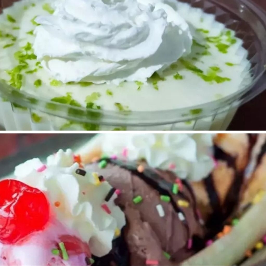 Banana split + Pie de limon