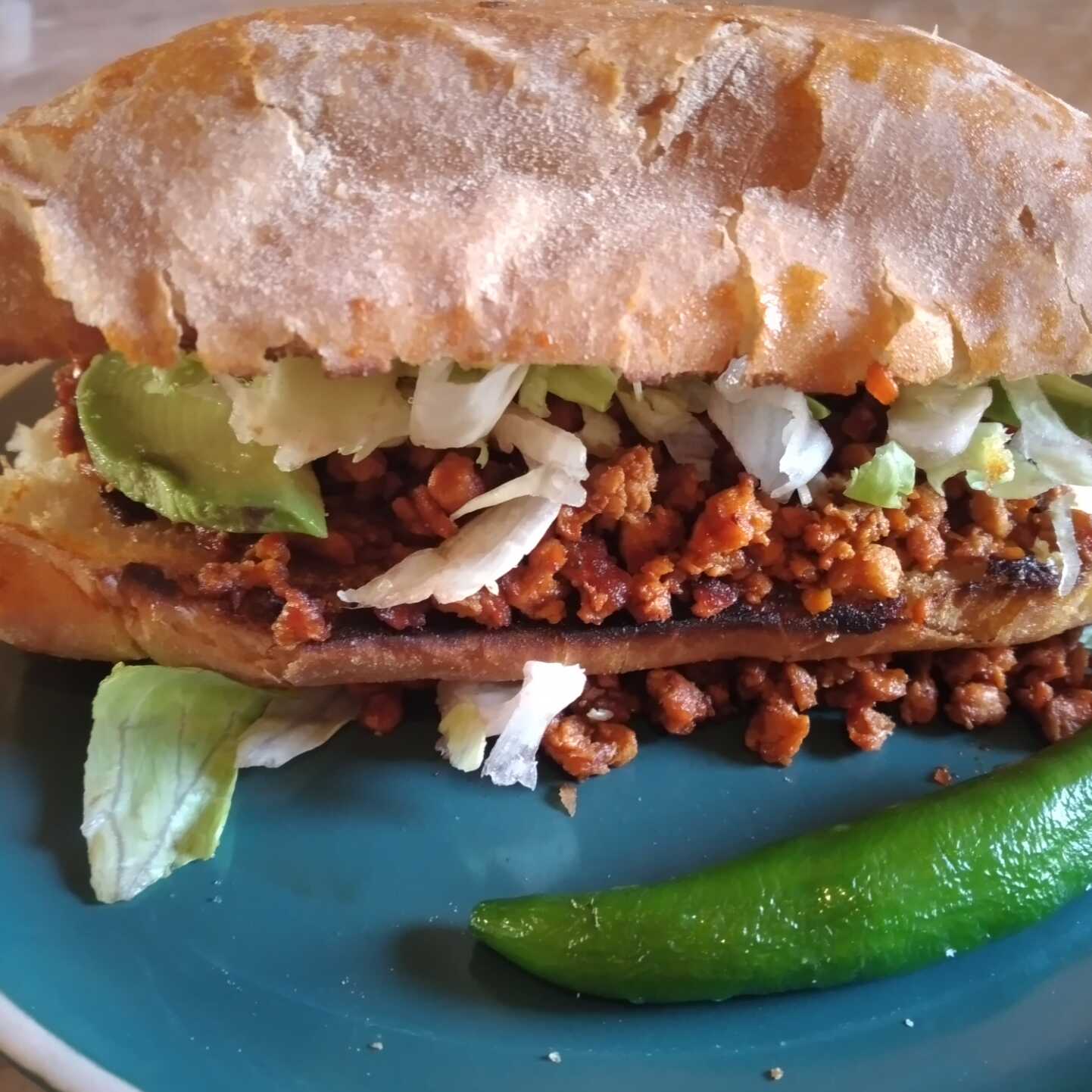 Tortas Milanesa Vegetariana y Chorizo Vegano