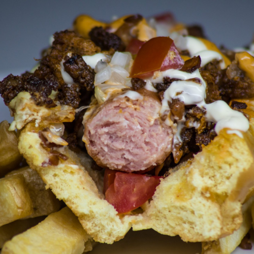 Hot Dog Mexicano con Papas